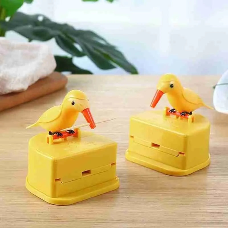 Bird Automatic Toothpick Dispenser – Cute Kitchen Décor Toothpick Dispenser Babs
