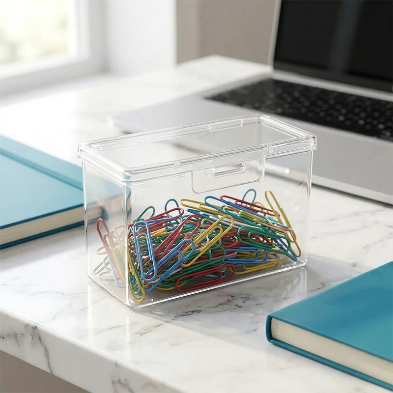 Rectangular Plastic Storage Box Drawer 5PCS Card Organizer Plastic Storage Box Babs