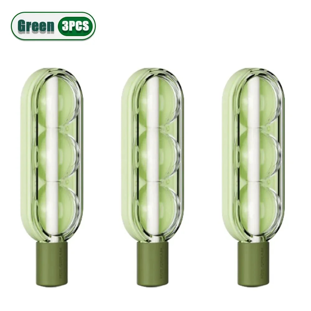 Reusable Silicone Ice Pop Mold Set – DIY Popsicle & Ice Tray Ice Pop Mold Set Babs Green-3PCS