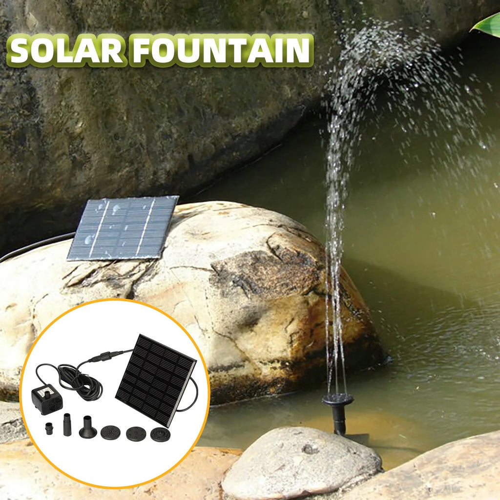 Mini Solar Floating Fountain – Garden Bird Bath & Pond Decor Solar Garden Fountain Babs