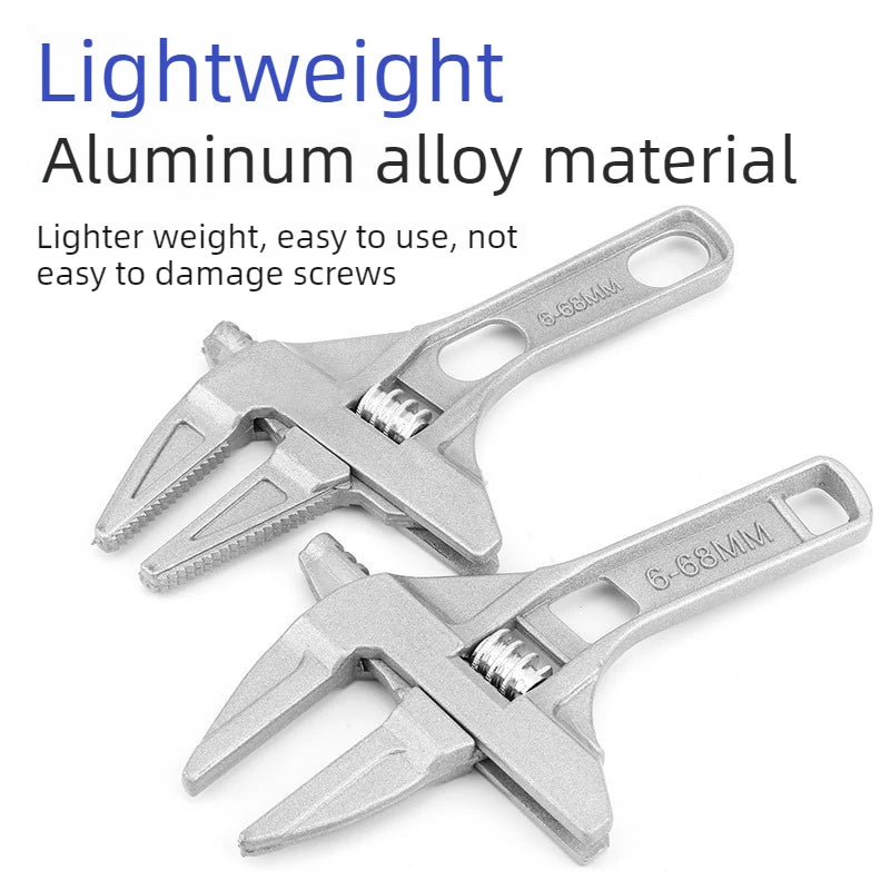 Adjustable Aluminum Open End Wrench – Plumbing Faucet Tool Adjustable Wrench Babs