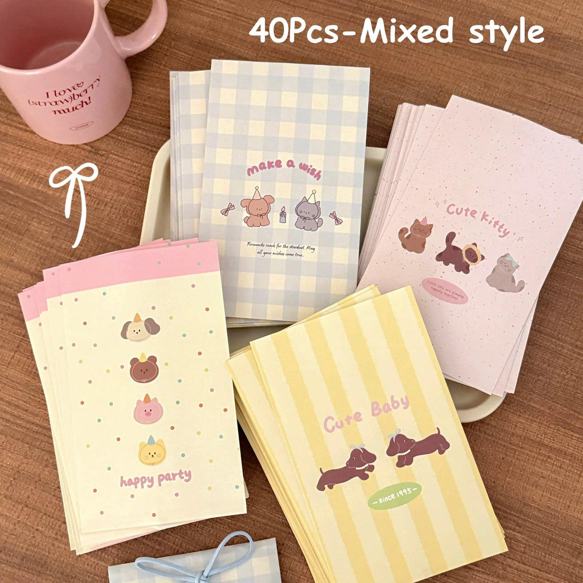 20/40Pcs Pet Pattern Paper Gift Bags – Party & Baking Bags Paper Gift Bags Babs 40Pcs-Mixed style