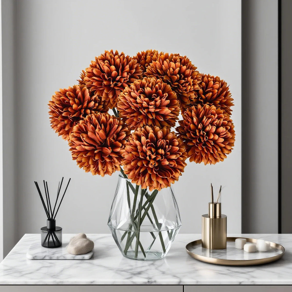 Silk Hydrangea Artificial Flowers – Wedding & Home Decor 5/10pcs Artificial Silk Flowers Babs