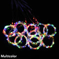 Christmas LED Curtain Fairy String Lights – USB, 8 Modes LED Curtain String Lights Babs Multicolor 3MX1M 100LED