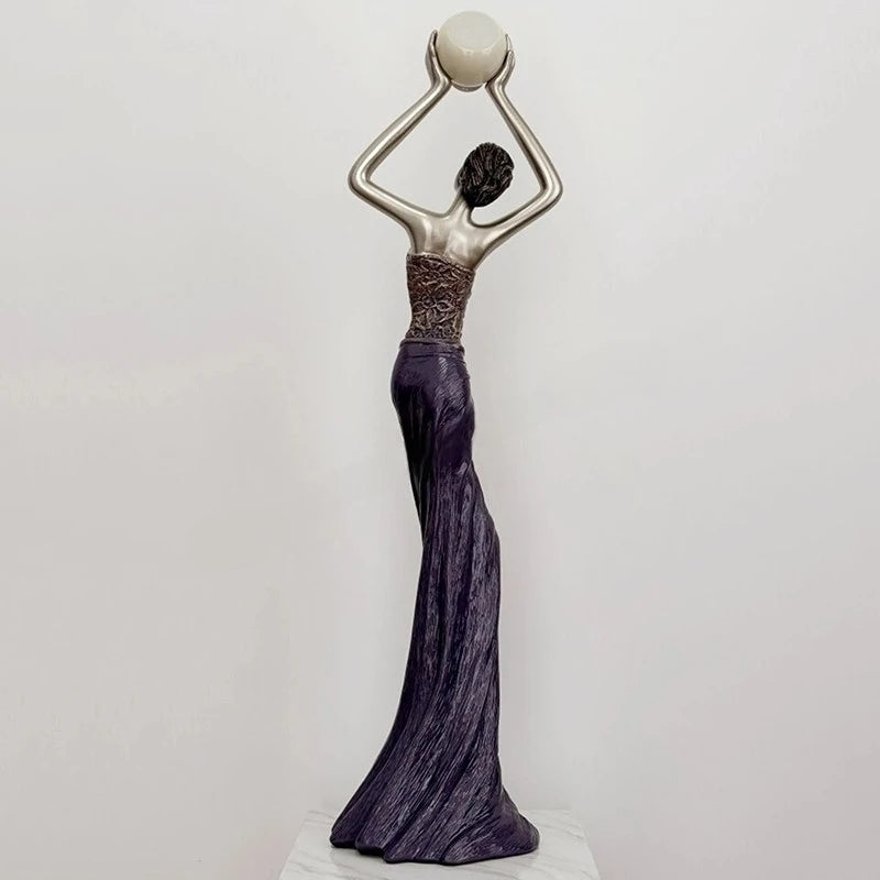 Humanoid Sculpture Figurine | Modern Luxury Living Room Décor Decorative Sculpture Babs