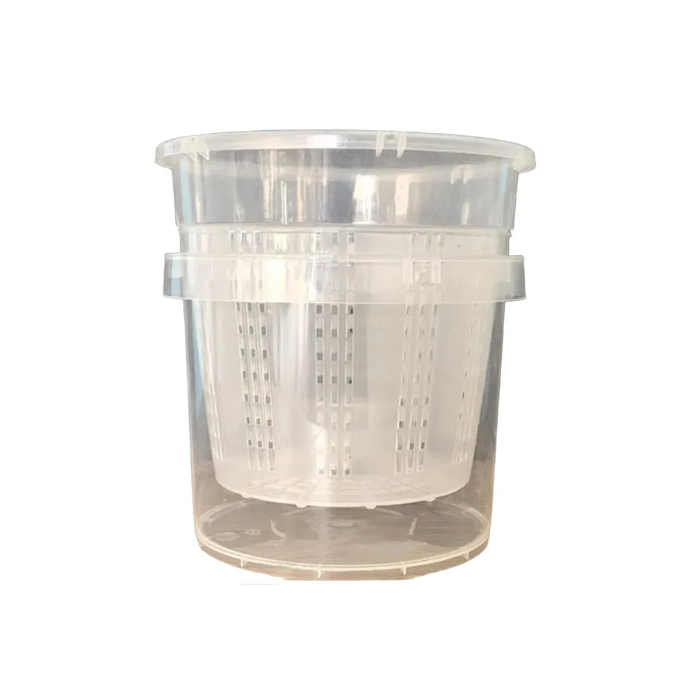 Self-Watering Orchid Pot | Transparent Plastic Planter with Holes Self-Watering Planter Babs B 14CM