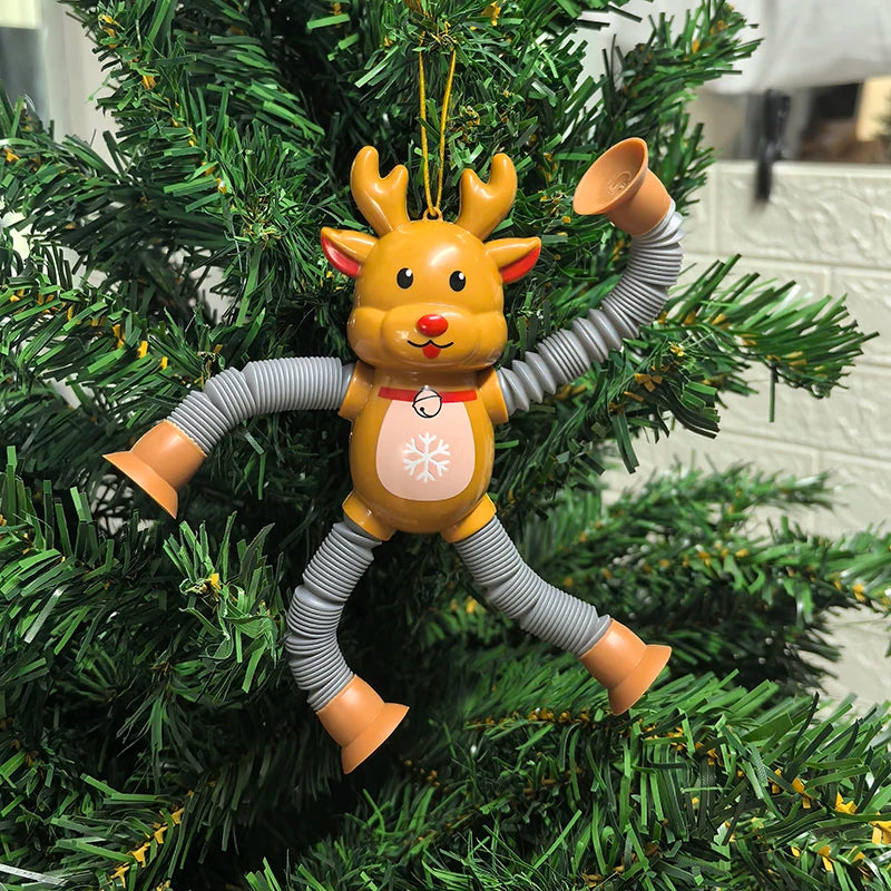 Santa Claus Extendable Christmas Ornaments 2025 – Kids Gift Christmas Tree Ornament Babs Elk