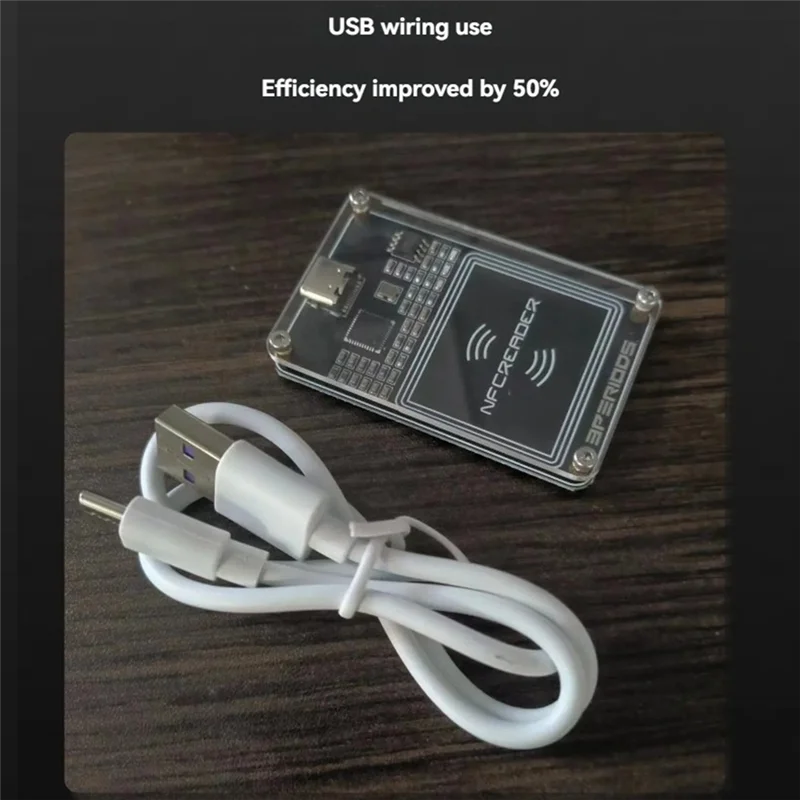 NFC RFID Card Reader Writer 13.56MHz – Type-C Interface Module NFC RFID Reader Writer Babs BlackTransparent