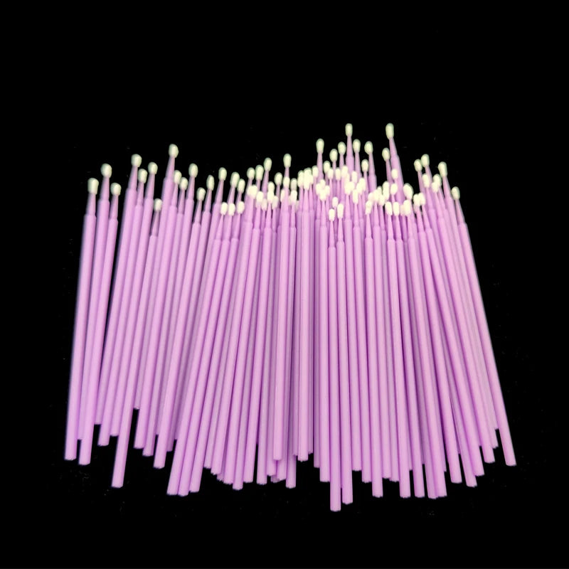 100Pcs Car Touch Up Paint Micro Brush Applicator Sticks 1.5mm Micro Brush Applicators Babs