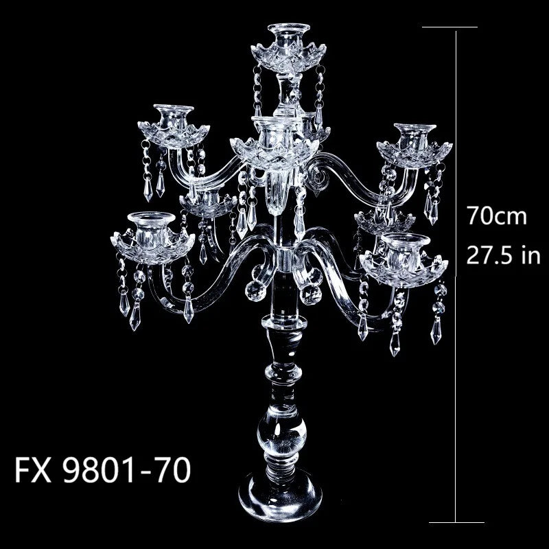 Crystal Candlestick Holder – Elegant Luxury Wedding Decor Crystal Candle Holder Babs FX9801-70CM