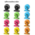 12Pcs Round Magnetic Clips – Heavy Duty Whiteboard Magnets Magnetic Clips Babs 12Pcs-Random color