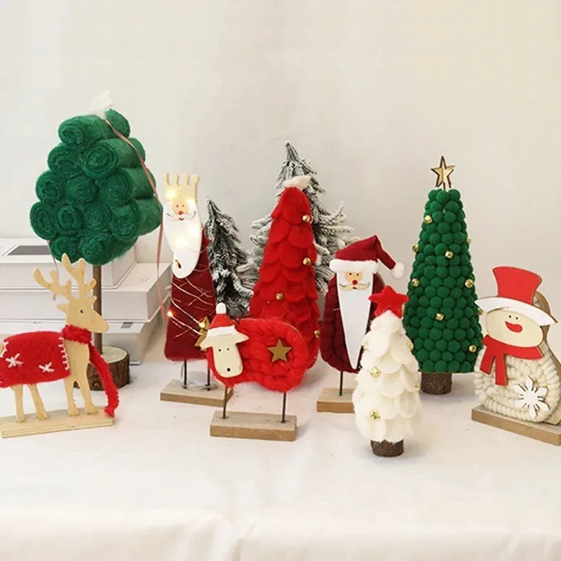 Handmade Christmas Wool Felt Animal Ornaments – Holiday Decor Christmas Felt Ornaments Babs