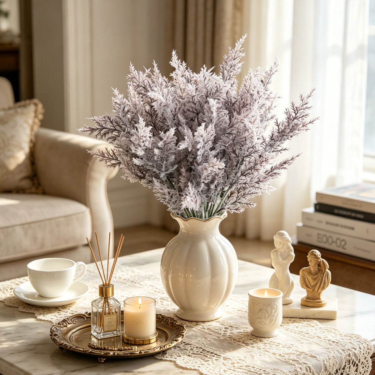 Artificial Silk Pine Cypress Leaves – DIY Wedding & Home Décor Artificial Greenery Sprigs Babs