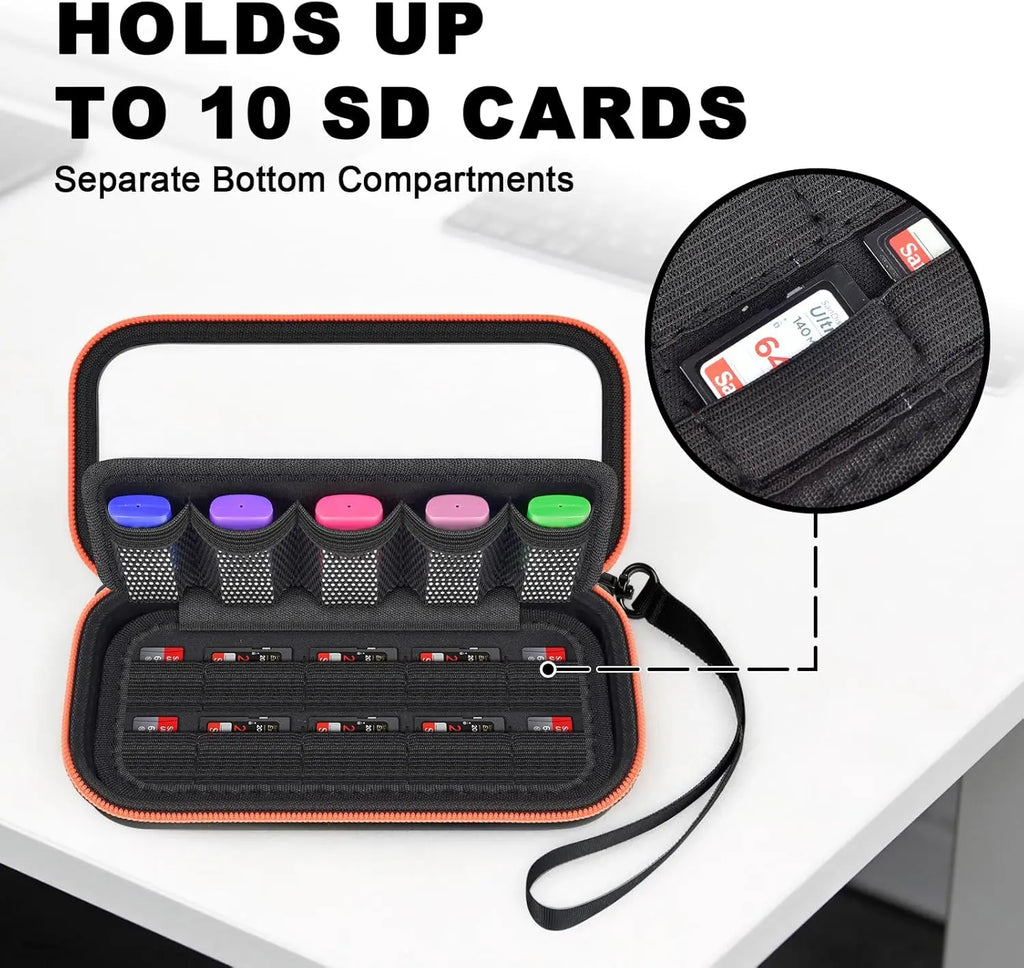 USB Flash Drive Case 10-Slot Organizer – Transparent Zipper USB Drive Organizer Babs