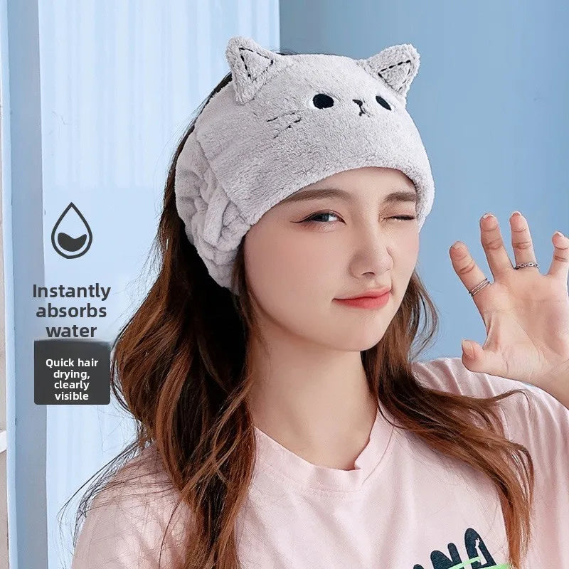 Cute Plush Wide Headband for Women – Makeup & Skincare Plush Hair Headband Babs