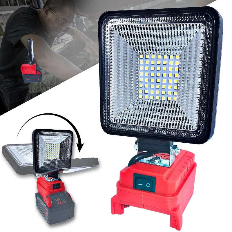Cordless LED Work Floodlight 30W 3000LM | Dual USB Ports LED Work Floodlight Babs