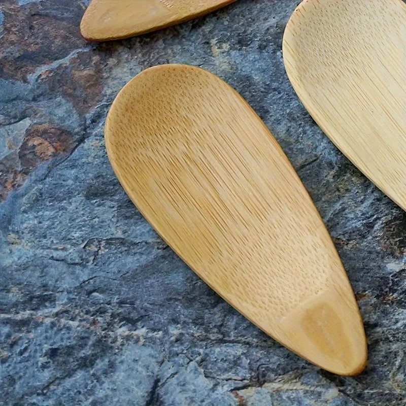 Mini Bamboo Spoon – Compact Tea Coffee & Jam Teaspoon Bamboo Kitchen Spoon Babs 1pc