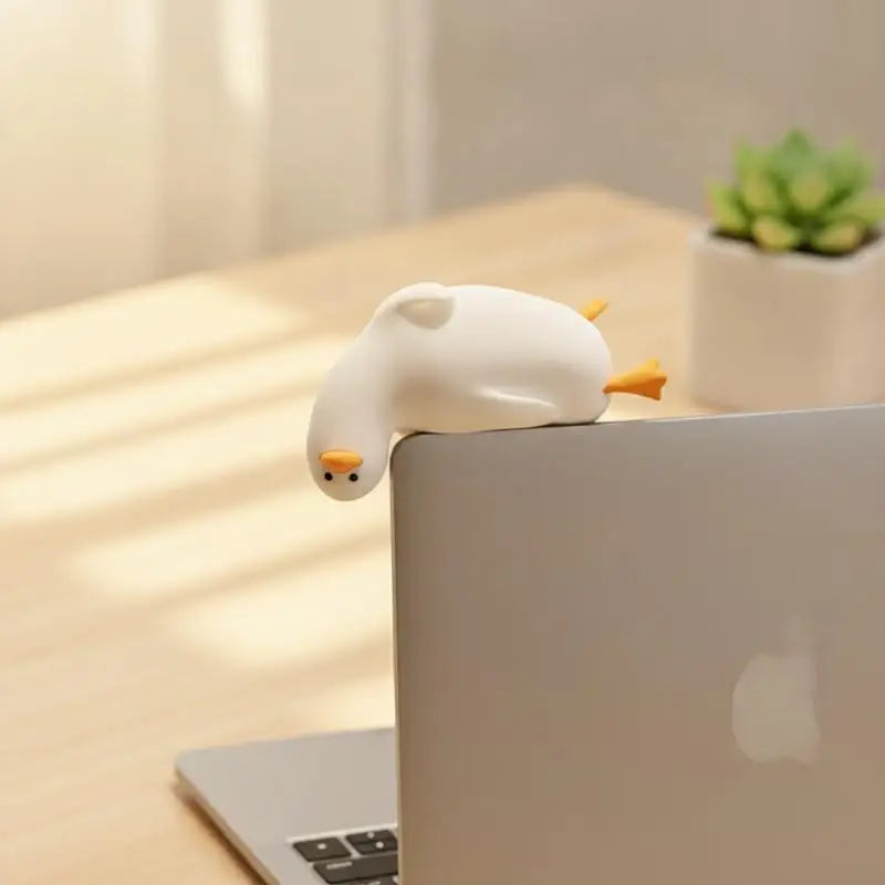 Cute Duck Bookend – Anti-Slip Decorative Book Holder for Desk Decorative Bookend Babs