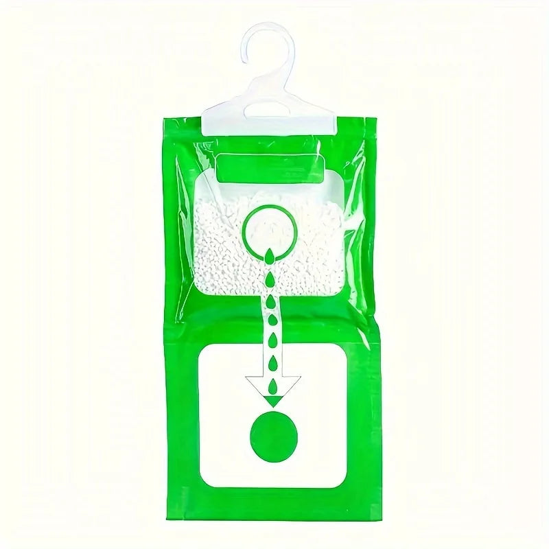 4-Pack Hanging Wardrobe Dehumidifier Bags – Moisture & Odor Absorber Dehumidifier Bags Babs