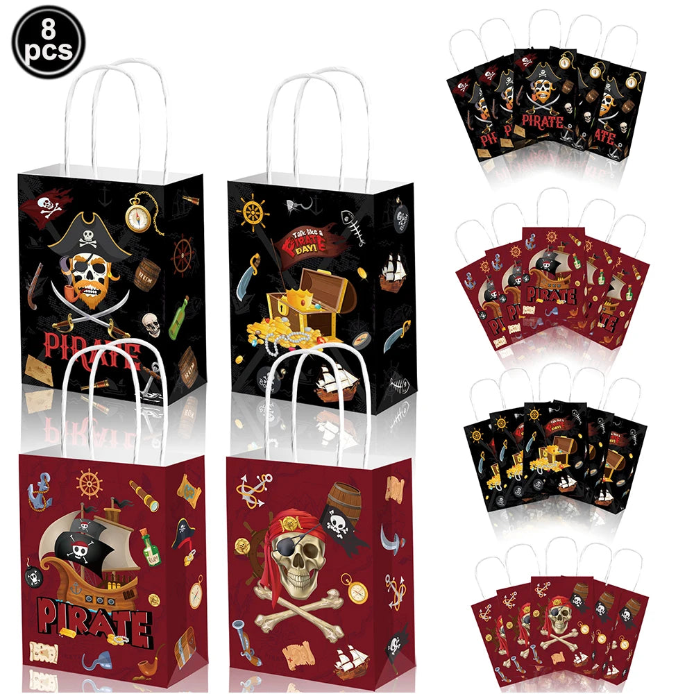 Pirate Theme Silicone Wristbands – Party Favor Bracelets