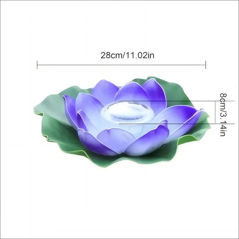 Solar Floating Lotus LED Lamp – Pond & Garden Night Light Solar Garden Light Babs