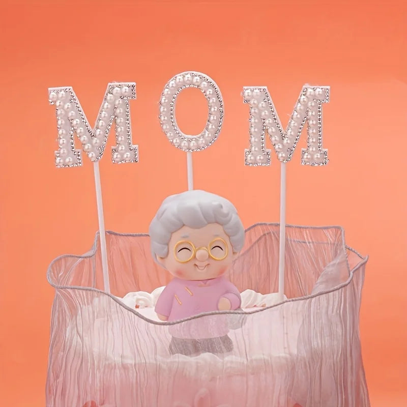 Pearl Flower Cake Toppers – 520pc Mother's Day Baking Decorations Cake Decorating Toppers Babs