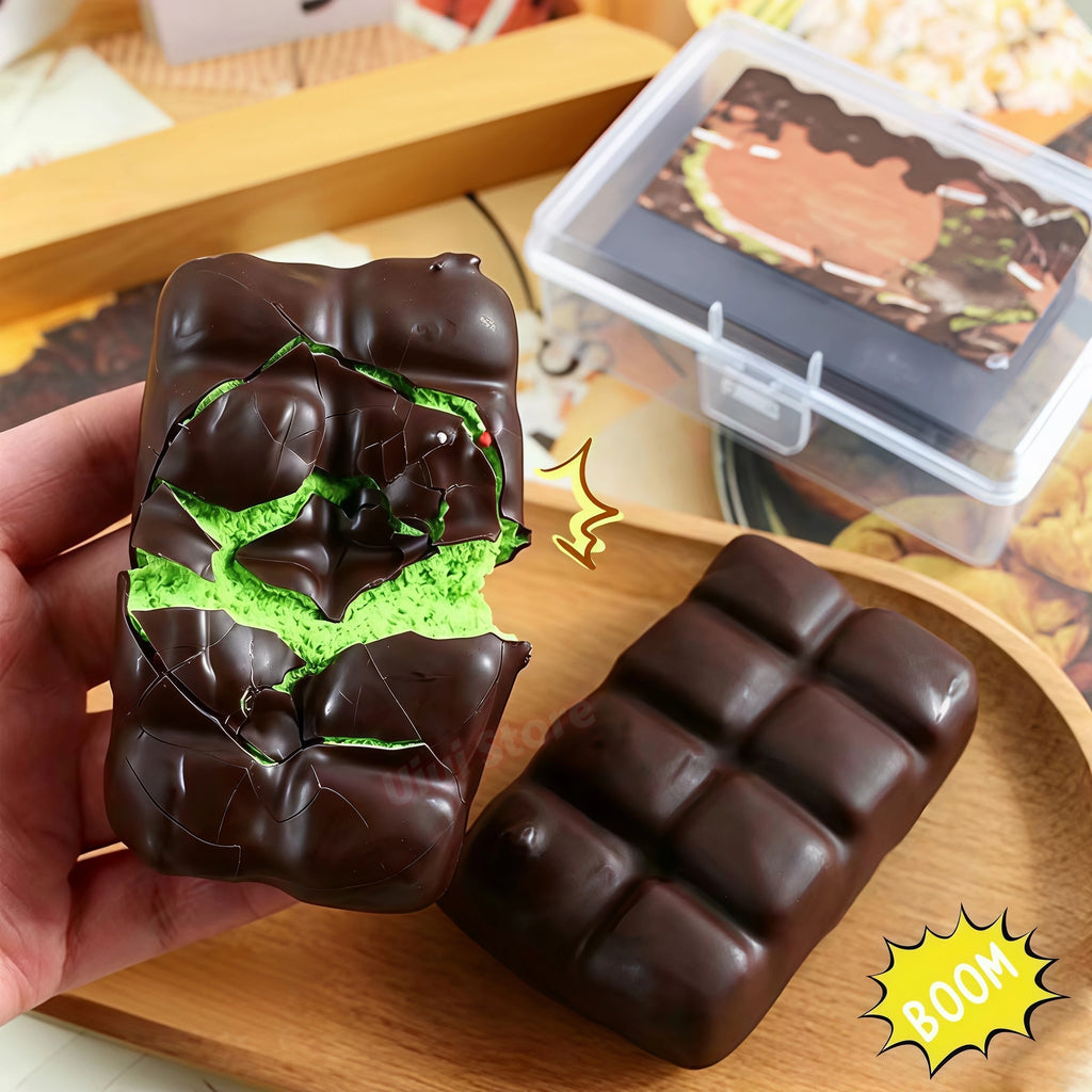 Chocolate Wax Cracking Squishy Cat Paw Donut Fidget Ball Squishy Fidget Toy Babs
