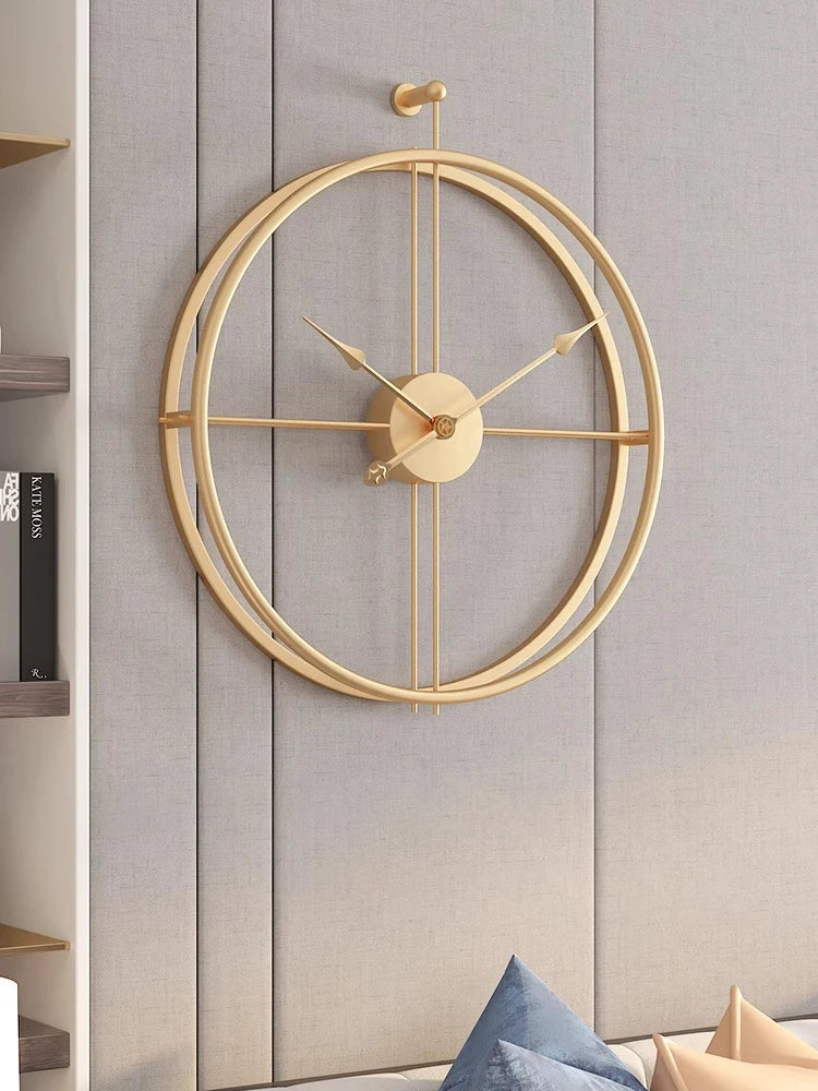 Nordic 3D Large Metal Wall Clock 80cm Silent – Modern Home Decor Wall Clock Babs
