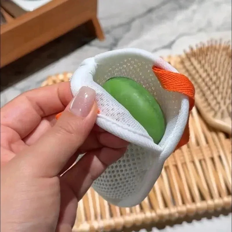 Foaming Soap Mesh Bag – Exfoliating Bath Sponge Bubble Maker Bath Exfoliating Sponge Babs