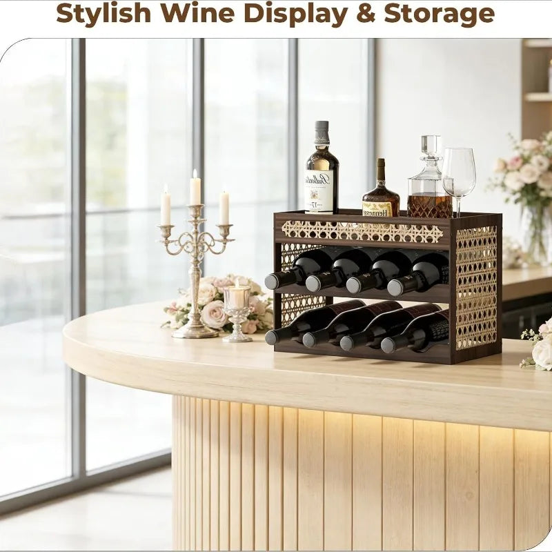Decorative Wooden Wine Rack – Elegant Luxury Display Holder Wooden Wine Rack Babs