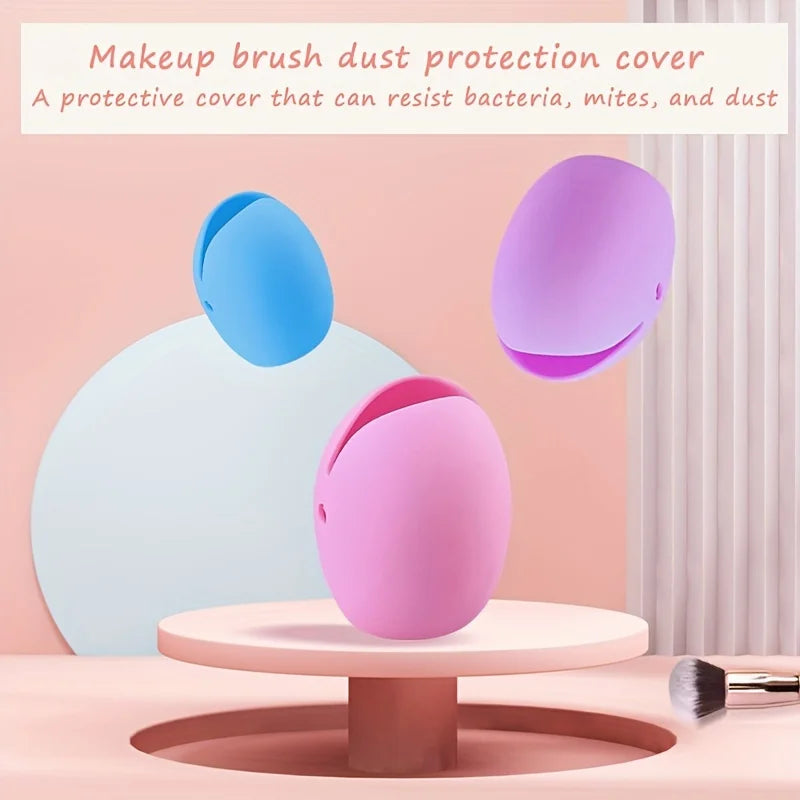 Silicone Makeup Brush Covers – Travel Organizer & Protector Makeup Brush Covers Babs