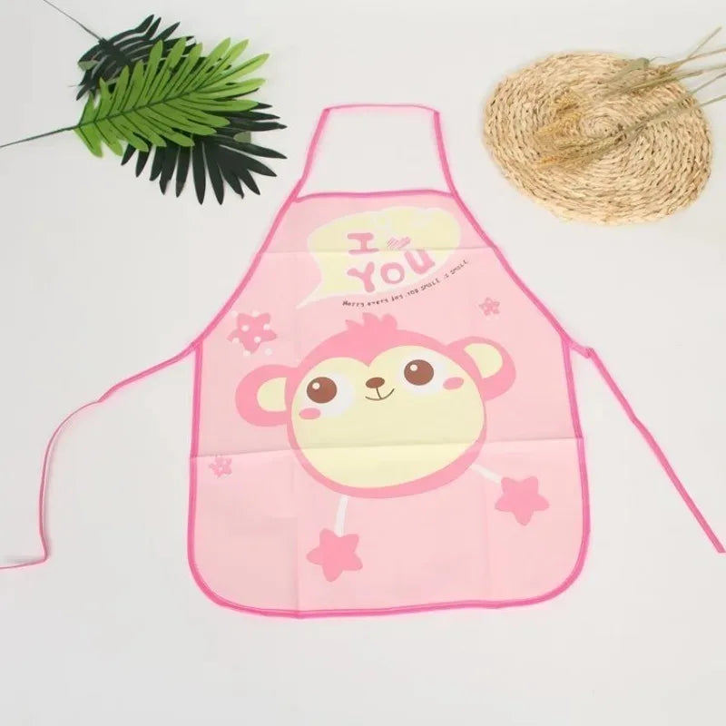Kids Waterproof EVA Cartoon Smock Apron – Eating & Art Bib Kids Craft Apron Babs