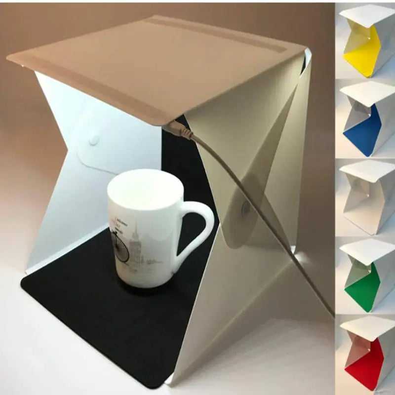 Portable LED Photo Studio Light Box – Foldable Mini Tent Photography Light Box Babs
