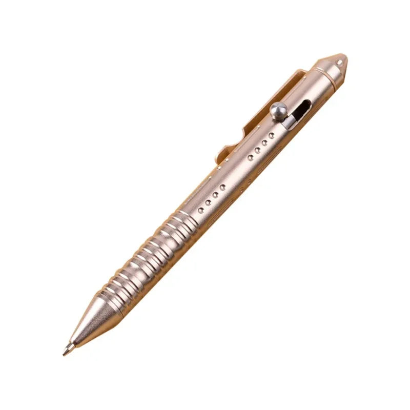 Tactical Pen Glass Breaker – Aluminum EDC Emergency Tool Tactical EDC Pen Babs Gold