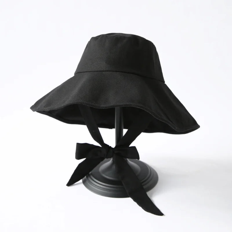 Women's Wide Brim Foldable Bucket Hat – Cotton Beach Sun Hat Bucket Sun Hat Babs