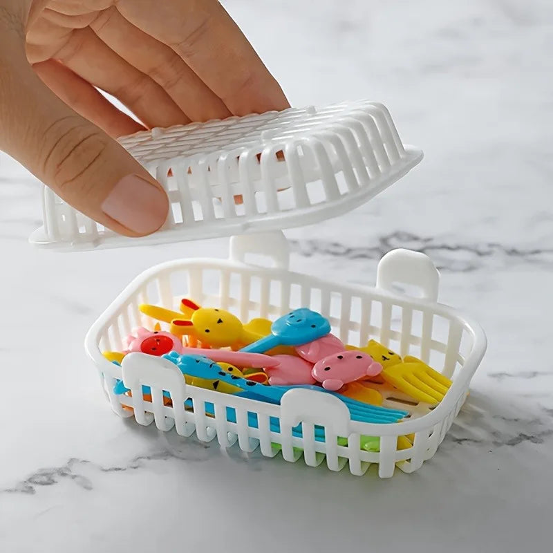 2-Piece Dishwasher Basket – Small Item Organizer & Drain Rack Dishwasher Organizer Basket Babs