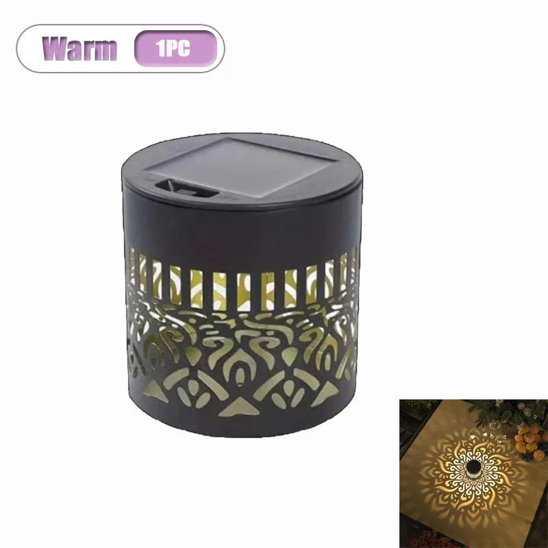 Solar Sunflower Mandala Wall Lamp – Outdoor Garden Fence Light Solar Garden Light Babs Warm-1PC