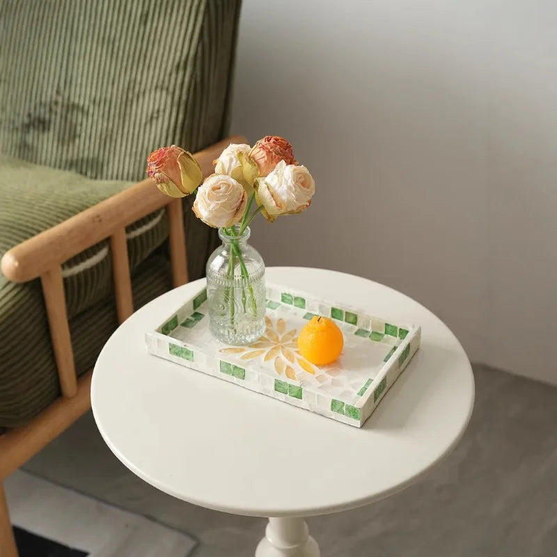 Natural Seashell Decorative Tray – Retro Square Storage Plate Decorative Storage Tray Babs