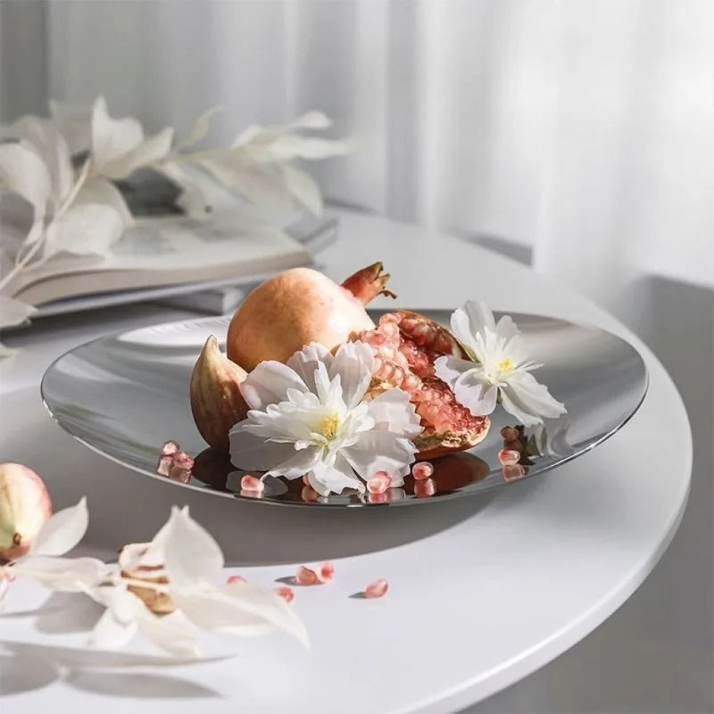 Luxury Stainless Steel Decorative Fruit Plate & Tray Decorative Fruit Tray Babs