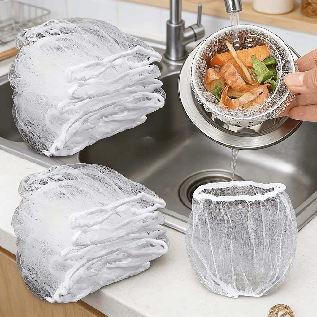200/400Pcs Disposable Mesh Sink Strainer Bags – Drain Catcher Drain Strainer Bags Babs