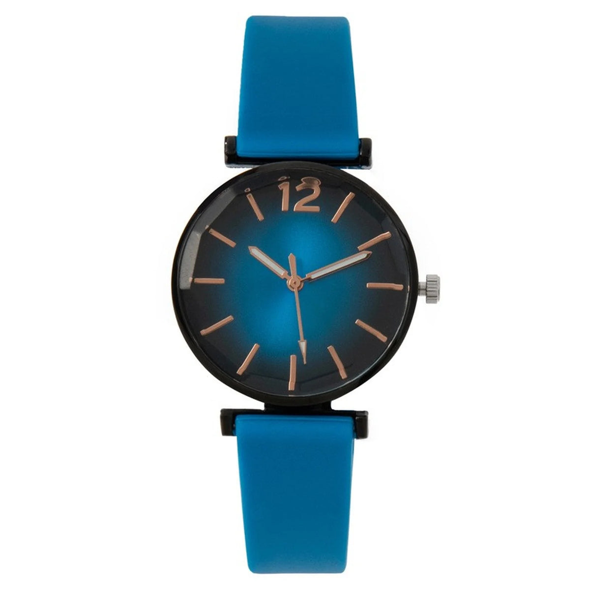 Women's Fashion Quartz Watch – Black Dial & Green Strap Ladies Quartz Watch Babs Blue