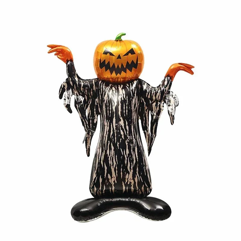 Halloween 4D Stand-Up Foil Balloon – Witch Pumpkin Dead Tree Halloween Party Balloon Babs Monster-1PC AS Shown