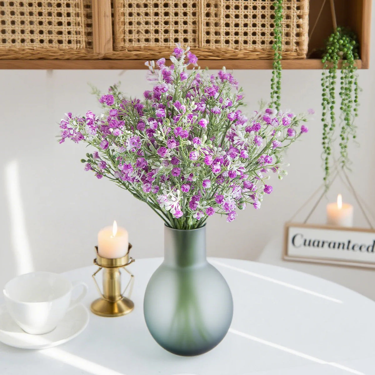 Artificial Gypsophila Flowers – Wedding & Home Décor Set Artificial Flower Stems Babs