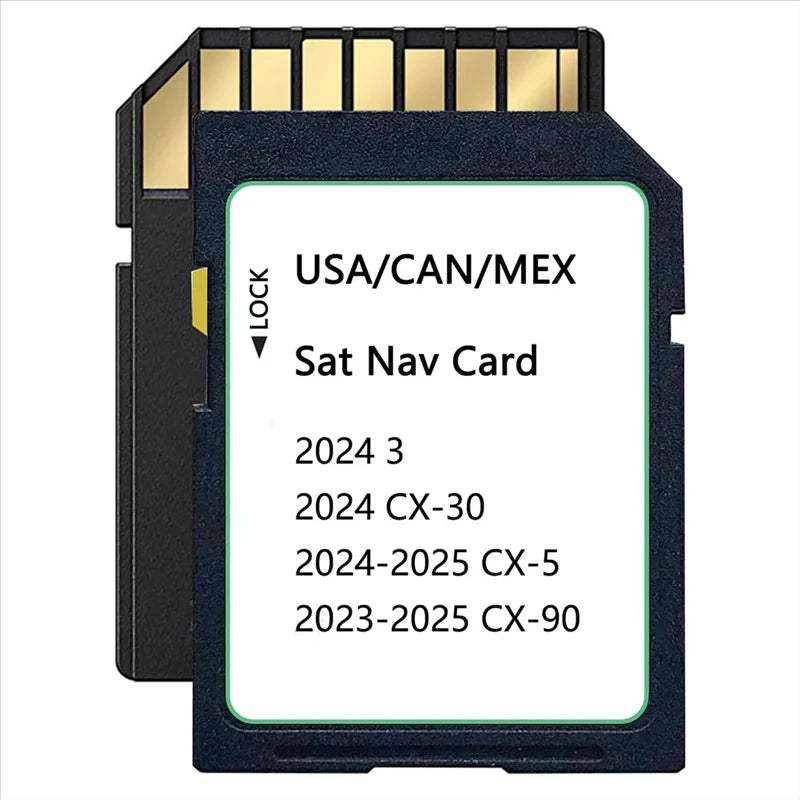 KMV66 EZ1B 2025 GPS Navigation SD Card for Mazda CX-5 CX-90 GPS Navigation SD Card Babs Black