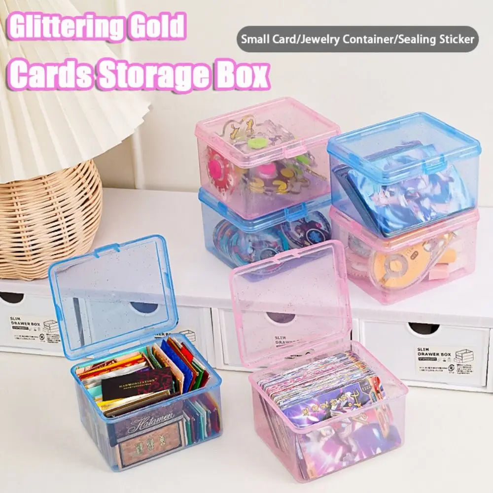 Transparent Flip Storage Box – Cards, Jewelry & Desk Organizer Flip Storage Box Babs