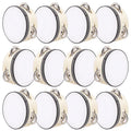 6-Pack Tambourine Hand Drums – Wedding & Party Favors Party Tambourine Set Babs 4Inch-10cm 6Pcs