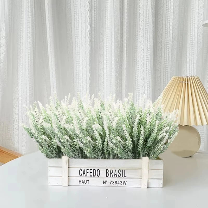 4-Bundle UV Resistant Artificial Lavender Flowers | Home Décor Artificial Flower Bundles Babs