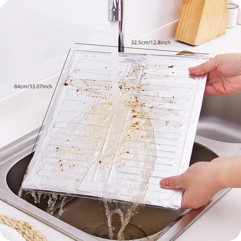 Aluminum Foil Oil Splash Guard Baffle Board for Kitchen Cooking Splash Guard Babs