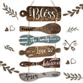 Retro Wooden Cutlery Wall Decor – Kitchen Hanging Ornament Wood Wall Décor Babs py1