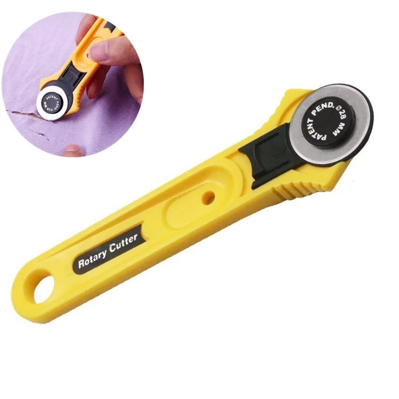28mm & 45mm Rotary Cutter – Fabric, Leather & Paper Craft Tool Rotary Cutter Babs 28MM